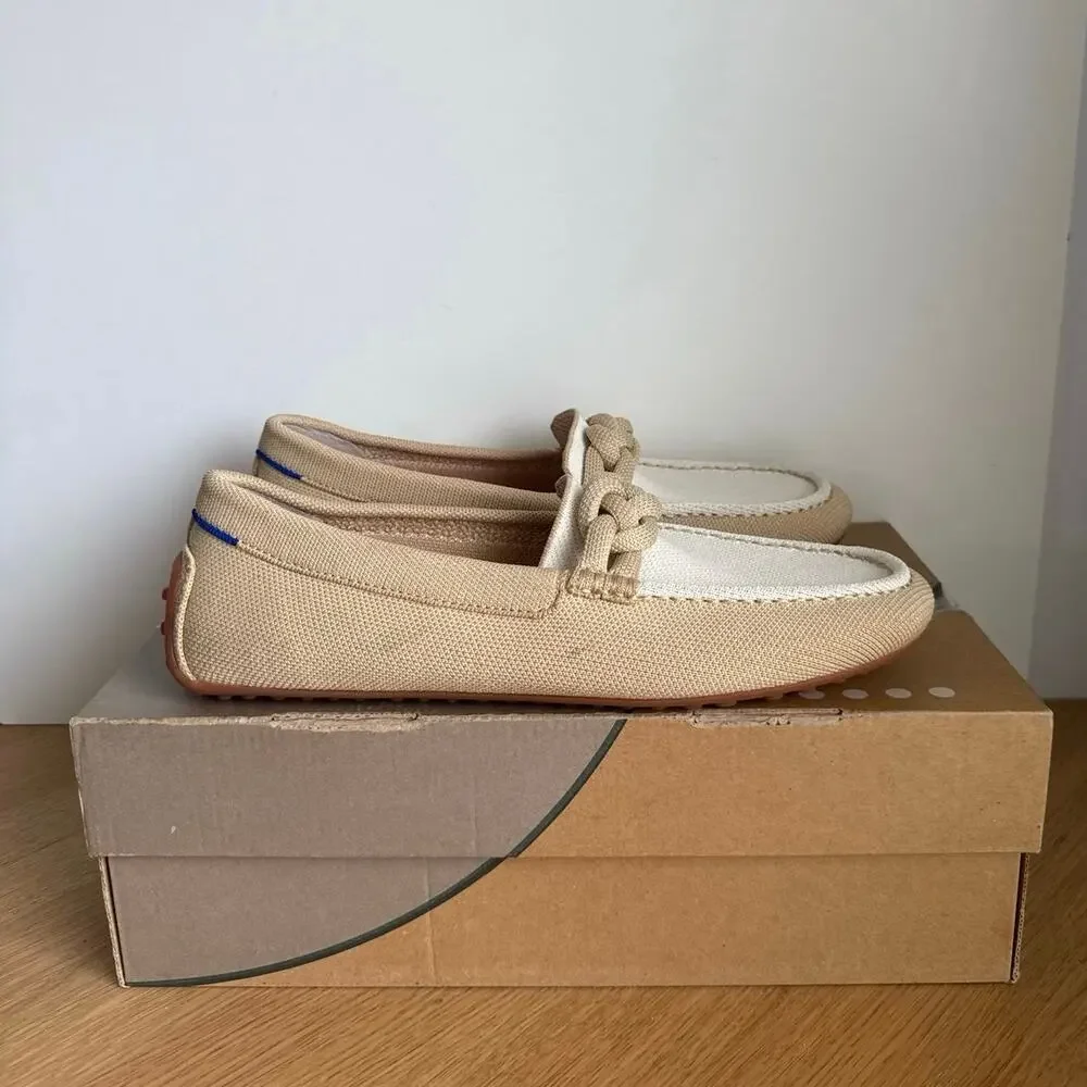 ROTHY’S The Braid Driver ‘Cappuccino’ Women Slip On Loafers- SZ 10 - Picture 4 of 10